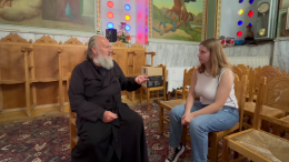Father George Georgas and Lambrini Papachristodoulou